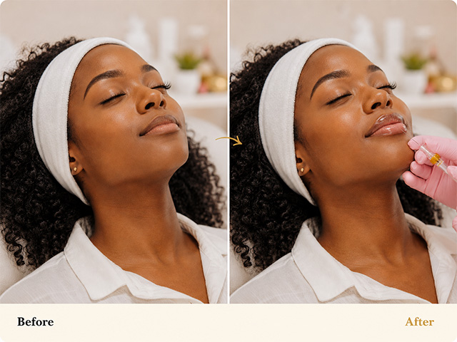 Lip Filler Before / After - Houston Wellness & Aesthetics Lip Filler Before / After