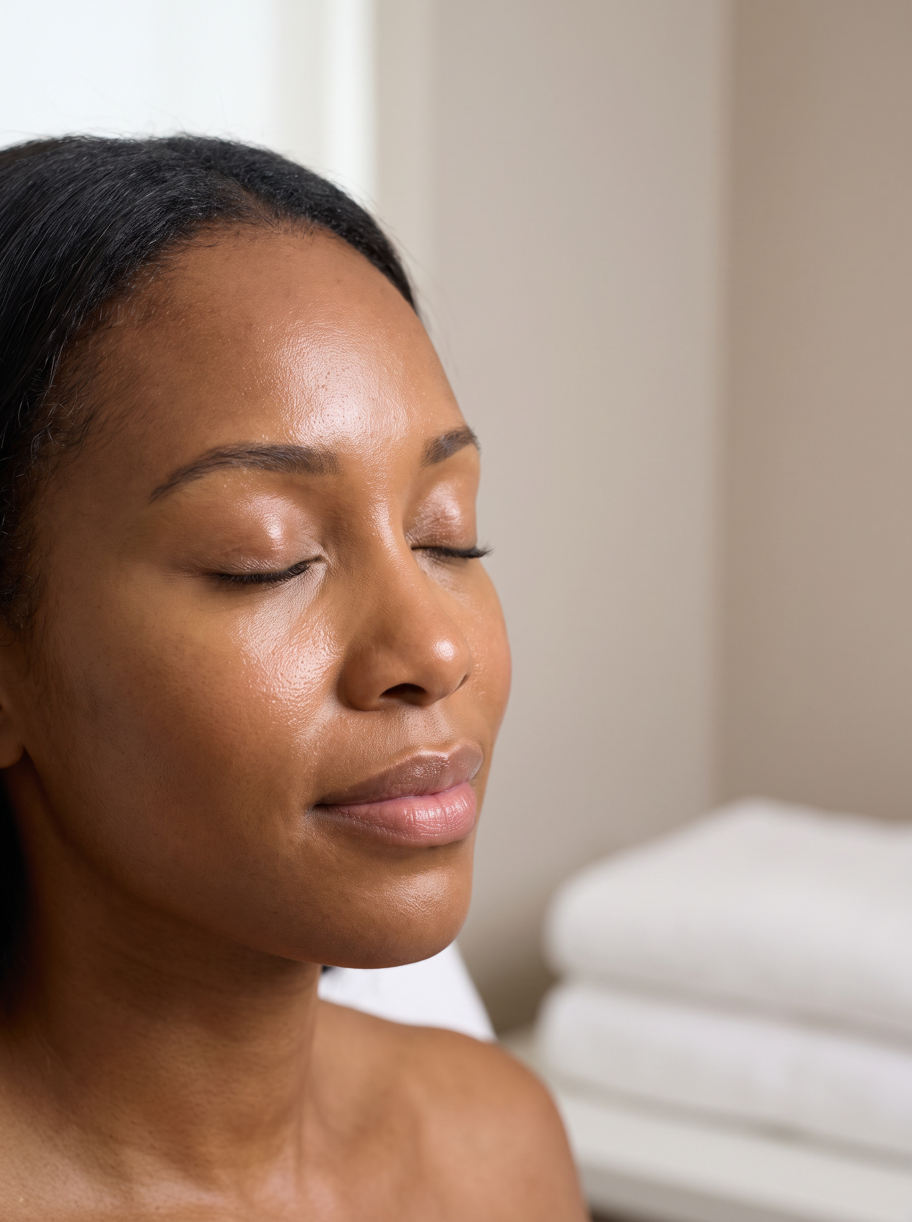 Bright, smooth, even-toned skin after a SkinMedica Vitalize Peel at Houston Wellness & Aesthetics